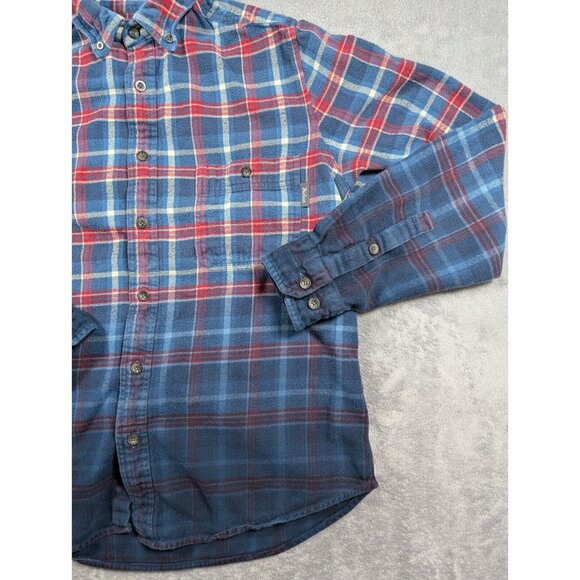 Woolrich Shirt Mens Large Blue Plaid Classic Fit Button Up Outdoor Campcore - Picture 6 of 9